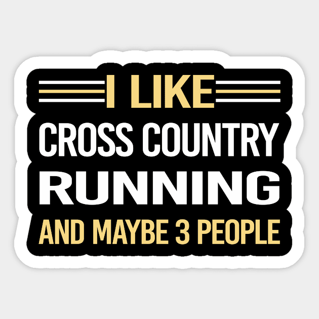 3 People Cross Country Running XC Sticker by relativeshrimp